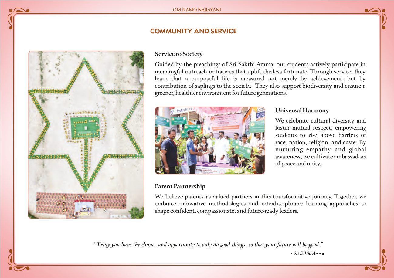 COMMUNITY AND SERVICE